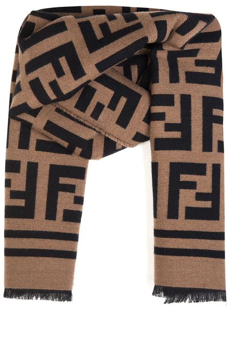 fendi black wool scarf|fendi authentication scarves.